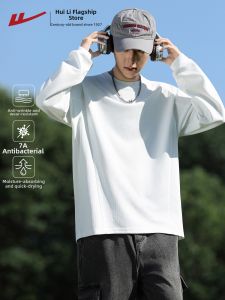 Warrior | White Round Neck T-Shirt Innerwear Spring New Long Sleeve HuaFuge