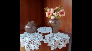 White Lace Table Mat Round Coaster Dish Cloth Bowl Cup Tableware Korean European Style Embroidery Table Runner Vase