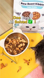 EZPET STEP 1 Raw Boost Cat Kibbles 1.6KG - Salmon | Kibble Makanan Kucing Kering Kibbles Salmon Kucing Kibble Cat Dry Food Adult Cat Food Cat Kibbles Freeze Dried Kibble 猫干粮 猫粮 冻干粮