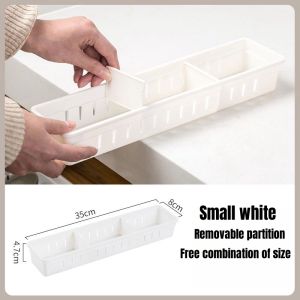 Drawer Organizer Tray Divider Display Sorting Box Desk Storage Box / Cosmetic Storage Box Tray Modular Compartments