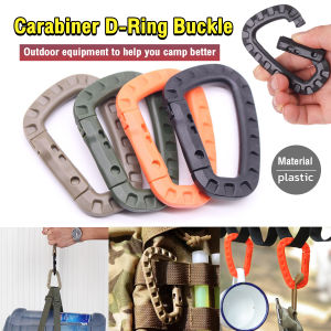 Digeo Climbing Carabiner D-Ring Key Chain Clips Hook Camping Plastic Buckle