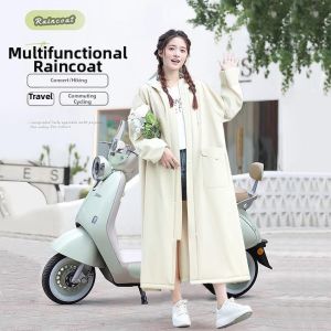 Heavy Rain Protection Long Raincoat for Adults E-bike Use