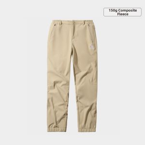 CAMEL | Windproof Water-Repellent Fleece-Lined Soft Shell Pants