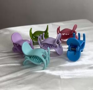 Kẹp tóc càng cua 5 răng đầu bầu nhiều màu cho nữ