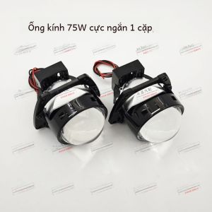 Ngắn 75w Đôi Cốc Đèn Led Đèn Xe Ô Tô Sửa Đổi Siêu Sáng Ánh Sáng Tập Trung Thông Minh Khởi Động Nhanh Ống Kính 3 Inch