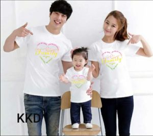 promo kaos family will always  kaos keluarga harmonis/kaos harga satuan/bisa COD bayar ditempat/kaos murah/
