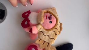 10CM 35CM Key Chain Transformed Fish Hoodie Loopy Beaver Small Cute Plushies Gift Present Kids Toys Birthday 变身露比海狸鱼