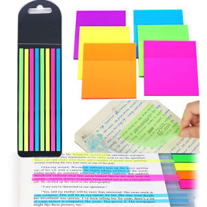 510Pcs Transparent Sticky Note Pads Set read sticky notes Clear Sticky Notes Long Page Markers Sticky Index Tabs  Colored Sticky Notes for Page Marker Sticks