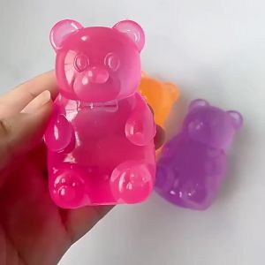 Schylling | Squishy Mini Cute Bear Maltose Squeeze Toy - Stress Relief Fidget Sensory Toys Soft Slow-Rebound Squishies for Adults gifts
