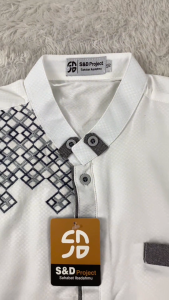 S&D PROJECT Baju Koko Muslim Seri 24 Bahan Polikatun Warna Putih Tulang 2-10 Tahun Untuk Anak Lengan Pendek Motif Bordir