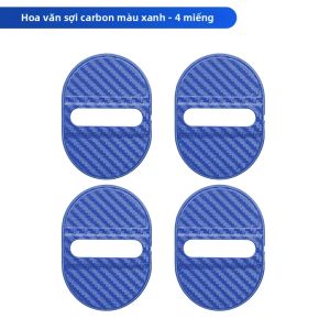 4 Món Đa Năng Carbon Khóa Cửa Có Chống Sốc Giảm Tiếng Ồn Chống Nước Bảo Vệ Dễ Dàng Dán Cho Sedan SUV