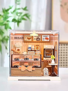 DIY Miniature House Kit 3D Puzzle Dollhouse Model / Miniature House DIY Craft Kit for Adults & Kids