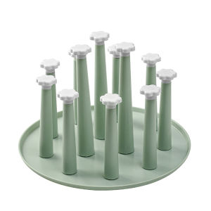Drainable Drinkware Storage Shelf
