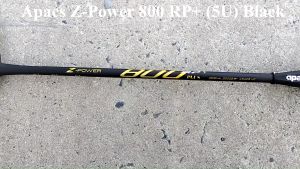 Vợt cầu lông Apacs Z-Power 800 RP+ (5U) Black| Vợt thân dẻo dễ đánh nặng đầu chuyên công đan được cao ký 17kg