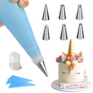 AN Piping Bag Silikon Set 8 in 1 Cake Decorating Cookie + Spuit 8 IN 1 / Icing Spuit Dekorasi Kue Chef Pastry COD