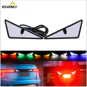 2 Đèn LED Mắt Quỷ Cho Ô Tô Xe Máy Đa Năng Đèn Biển Số Xe Đèn Trang Trí Phụ Kiện Ô Tô