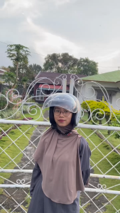 Helm bogo cargloss premium SNI dewasa full leher ukuran besar xl terbaru kaca datar hitam