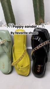 Sandal Jepit Wanita Terbaru Nyaman Anti Licin Empuk Sendal Wedges Rantai Terbaru 2025 Korean Style