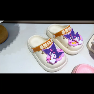 Future seeds  Kuromi  baby Non-slip Infant beach sandal Slippers For Kids Girls size 20-35