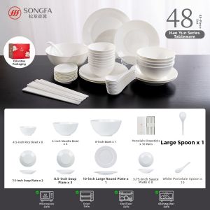Songfa | Home New White Minimalist Style Dinner Set