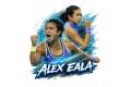 Alex Eala Tennis Graphic T-Shirt | Sports Fan Shirt | Premium Printed Tee | Black & White Unisex Cotton Shirt | Tennis Lover Apparel. 