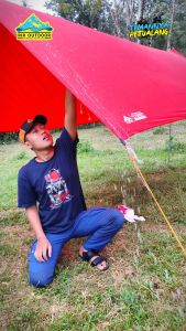 FLYSHEET RIR OUTDOOR EXTREME PU 5000 MM BAHAN NYLON WATERPROOF BIVAK GUNUNG ULTRALIGHT PREMIUM BERKUALITAS