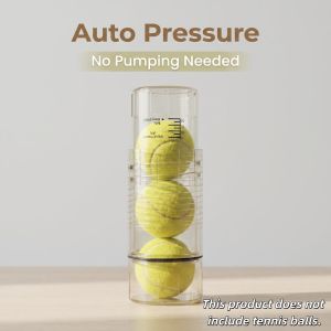 Camewin | New Transparent Tennis Pressure Maintenance Can ABS Material 3 Balls Storage Portable Tennis Ball Pressure Keeping Container