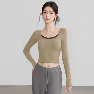 VOJ | Bare-feeling Padded Long-sleeve Slimming Back-beautiful Anti-shock Fitness Wear