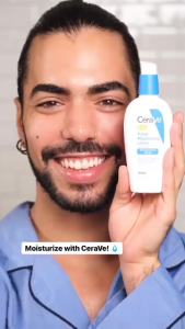 CeraVe AM Lotion with Ceramides & Niacinamide Hydrates Protects Skin Facial Moisturizer For All Skin Types Lightweight SPF30 89ml