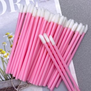 50/1000 PCS Disposable Lip Brush ผู้หญิงอุปกรณ์เสริมขายส่งลิปสติก GLOSS Wands Applicator Perfect Make Up TOOL Hotting