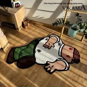 Thảm Trải Sàn Phong Cách Hoạt Hình Kiểu Mỹ VIKAMA Có Thể Giặt Bằng Máy Chống Thấm Nước Chống Phai Màu Chất Liệu Polyester Thích Hợp Cho Phòng Khách Và Phòng Ngủ