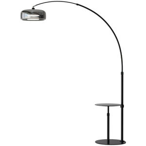 Integrated Shelving and Lighting Floor Lamp