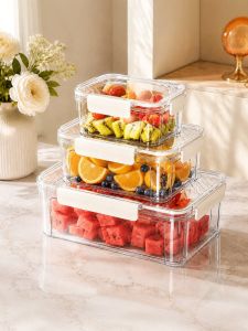 MEIZHUFU | Transparent Food-Grade Freezer Fresh Box