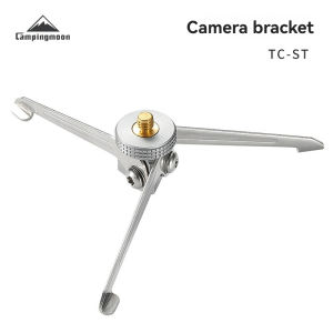 CAMPINGMOON New Cheap TC-ST Stainless Steel Portable Bracket Camping Light Bracket Outdoor Foldable Aluminum Gas tank Bracket