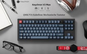 Keychron V3 Max TKL Wireless Mechanical Keyboard QMK/VIA RGB Bluetooth/2.4 GHz/Wired 87 Keys Hot-Swappable For Mac Windows Linux