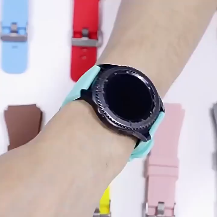 20mm 22mm Quick Release Silicone Strap for Samsung Galaxy Watch FE 7 6 5 40 44mm 4 Classic 42 46mm 6 Classic 43 47mm strap Tali Jam Tangan Smartwatch for Garmin Watch/Huawei Watch GT 6 5 4/Amazfit GTS GTR/Xiaomi Watch S4/Redmi Watch 5 active/Aolon