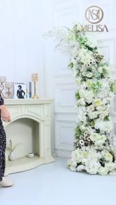 Mini Dress Long Motif Bunga Florist Kecil Rayon Premium Daster Panjang Gamis Wanita Muslim Busui Lengan Panjang By Melisa.ID