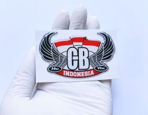 Emblem stiker CBI/stiker timbul 3D CB Indonesia