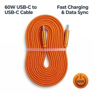 Cáp Sạc Nhanh Kép Chuẩn PD 60W NNBILI Đầu Type-C Hỗ Trợ 3A USB-C To USB-C Dành Cho iPhone 17 Pro Samsung S26 MacBook Truyền Dữ Liệu Tốc Độ Cao