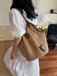 MIRUIDUO | Large Capacity Vacation Woven Tote Shoulder Bag
