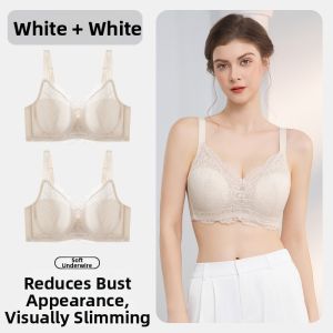 MsPai | Supportive Anti-sag Soft Steel Rim Large Cup Size Lace Bra