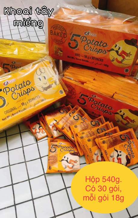 [HCM]Khoai Tây vị Bò Nướng hộp 30 gói. Nhập khẩu Indonesia vị Tự Nhiên ...