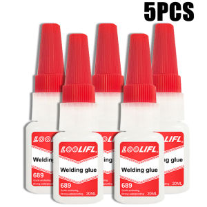 Welding Super Glue Instant Cyanoacrylate Adhesive Waterproof Fast Dry Strong Bond for Multi Material Metal Wood Plastic Repair