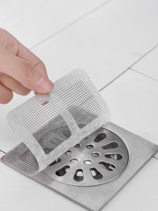 Stiker Penutup Saringan Anti Mampet Tempelan Jaring Kawat Nyamuk Floor Drain Kamar Mandi CF C1085