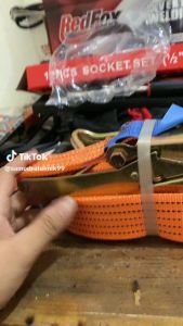 Harga Grosir/Eceran!! 2Pcs ratchet tie down 2 inch 10 meter tali ikat kargo bak truk mobil motor cargo lashing