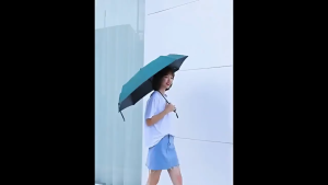 Payung KOREAN STYLE Lipat Buka Tutup Anti UV Lapisan Hitam Warna Pastel Umbrella Korean Style Fruity Buah Vinyl Tabir Surya Portabel Anti ultraviolet Matahari Manual Otomatis Matic Warna Warni Polos Bear Beruang 2