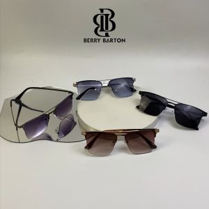 Berrybarton Kacamata Hitam Aviator Anti UV400 Kacamata Pilot Metal Pria Wanita 80-685