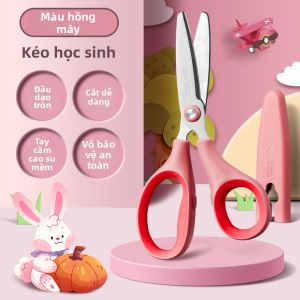 deli | Kéo An Toàn Cho Trẻ Em Phủ Teflon Dùng Cho Nghệ Thuật Và Thủ Công