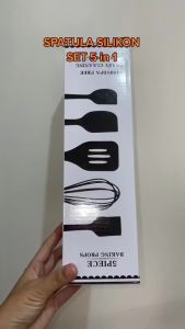 FAUS Spatula sendok sutil silikon alat dapur set 5 in 1 Perlengkapan masak silikon set