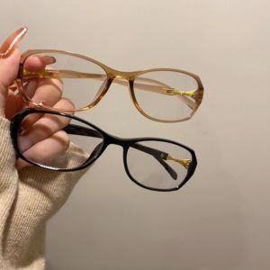 Korean 0-300 Photochromic Glasses For Woman Nearsighted Graded Eyeglasses Replaceable Myopia Eyewear